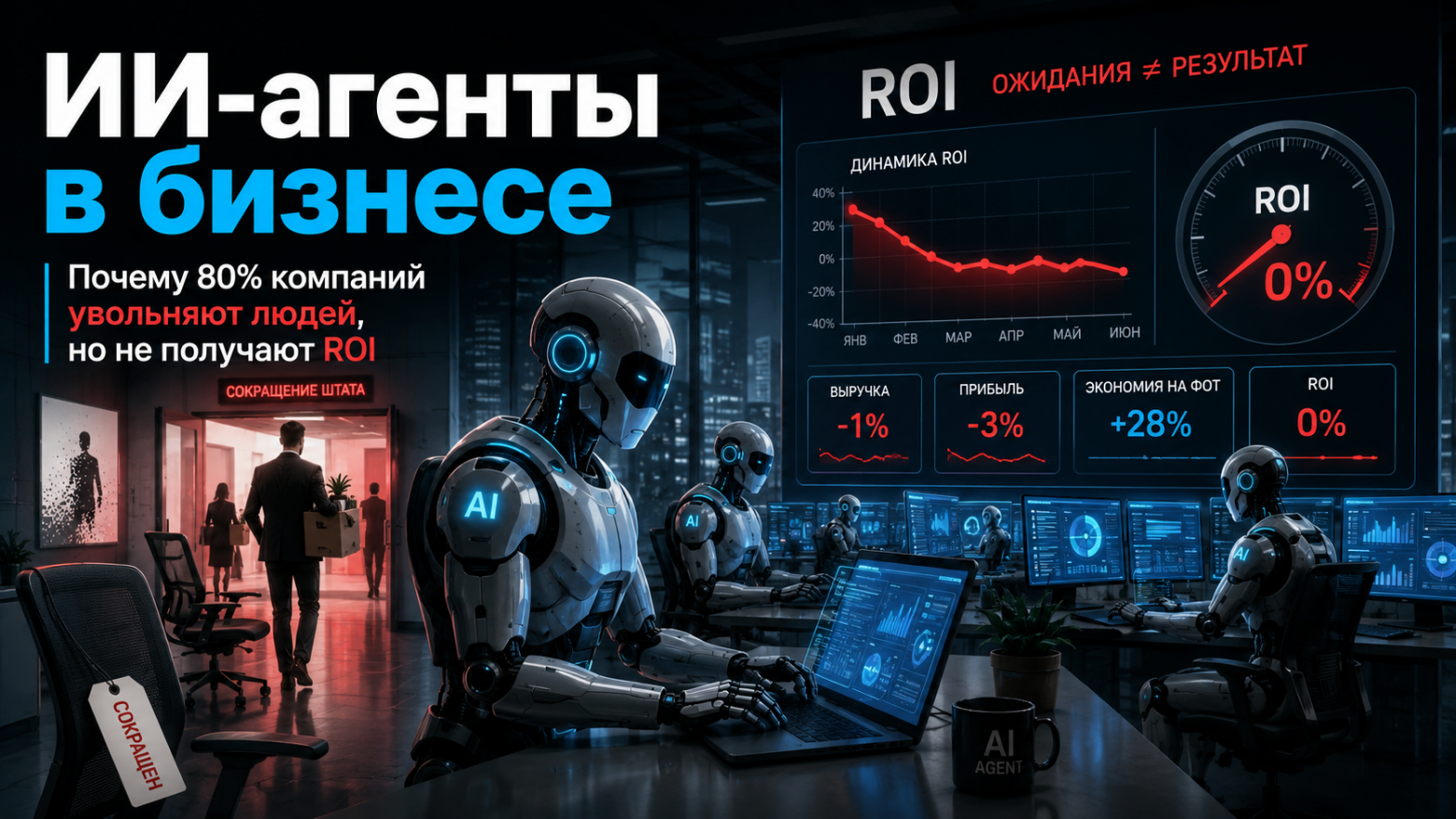ИИ‑агенты в бизнесе: почему 80% компаний увольняют людей, но не получают ROI - 1